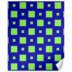 Squares Grid Seamless Canvas 11  X 14  by Vaneshart