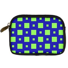 Squares Grid Seamless Digital Camera Leather Case