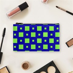 Squares Grid Seamless Cosmetic Bag (Small)