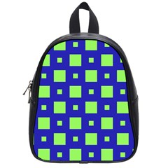 Squares Grid Seamless School Bag (Small)