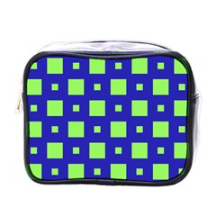 Squares Grid Seamless Mini Toiletries Bag (one Side) by Vaneshart