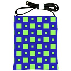 Squares Grid Seamless Shoulder Sling Bag