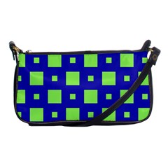 Squares Grid Seamless Shoulder Clutch Bag by Vaneshart