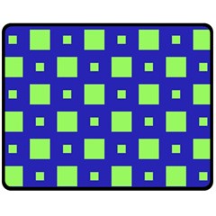 Squares Grid Seamless Fleece Blanket (Medium) 