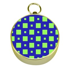 Squares Grid Seamless Gold Compasses