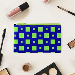 Squares Grid Seamless Cosmetic Bag (XS)