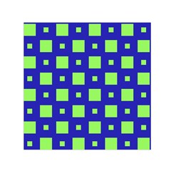 Squares Grid Seamless Small Satin Scarf (Square)