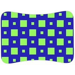 Squares Grid Seamless Velour Seat Head Rest Cushion