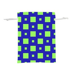 Squares Grid Seamless Lightweight Drawstring Pouch (S)