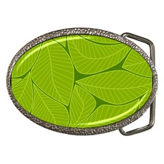 Pattern Leaves Walnut Nature Belt Buckles by Vaneshart