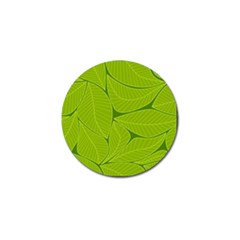 Pattern Leaves Walnut Nature Golf Ball Marker by Vaneshart