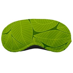 Pattern Leaves Walnut Nature Sleeping Mask by Vaneshart