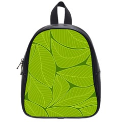 Pattern Leaves Walnut Nature School Bag (small) by Vaneshart