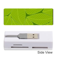 Pattern Leaves Walnut Nature Memory Card Reader (stick) by Vaneshart