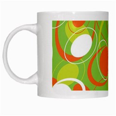 Abstract Seamless Pattern Background White Mugs by Vaneshart