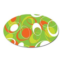 Abstract Seamless Pattern Background Oval Magnet by Vaneshart