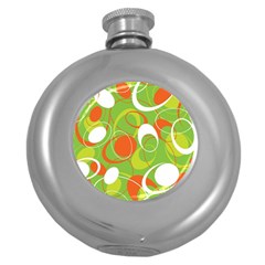 Abstract Seamless Pattern Background Round Hip Flask (5 Oz) by Vaneshart