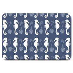 Seahorse Shell Pattern Large Doormat  by Vaneshart