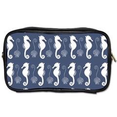 Seahorse Shell Pattern Toiletries Bag (one Side) by Vaneshart