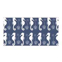 Seahorse Shell Pattern Satin Wrap by Vaneshart