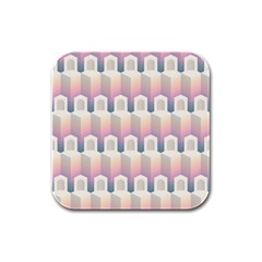 Seamless Pattern Background Entrance Rubber Square Coaster (4 Pack)  by Vaneshart