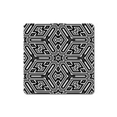 Grid Pattern Backdrop Square Magnet by Vaneshart