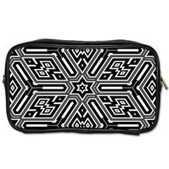 Grid Pattern Backdrop Toiletries Bag (one Side) by Vaneshart