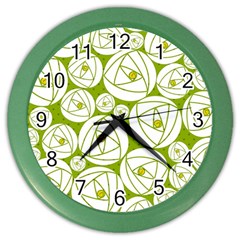 Rose Abstract Rose Garden Color Wall Clock by Vaneshart