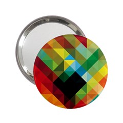 Pattern Colorful Geometry Abstract Wallpaper 2 25  Handbag Mirrors by Vaneshart