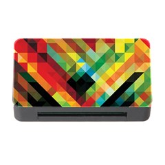 Pattern Colorful Geometry Abstract Wallpaper Memory Card Reader With Cf