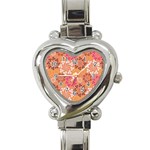 Abstract Seamless Pattern Graphic Pattern Heart Italian Charm Watch Front