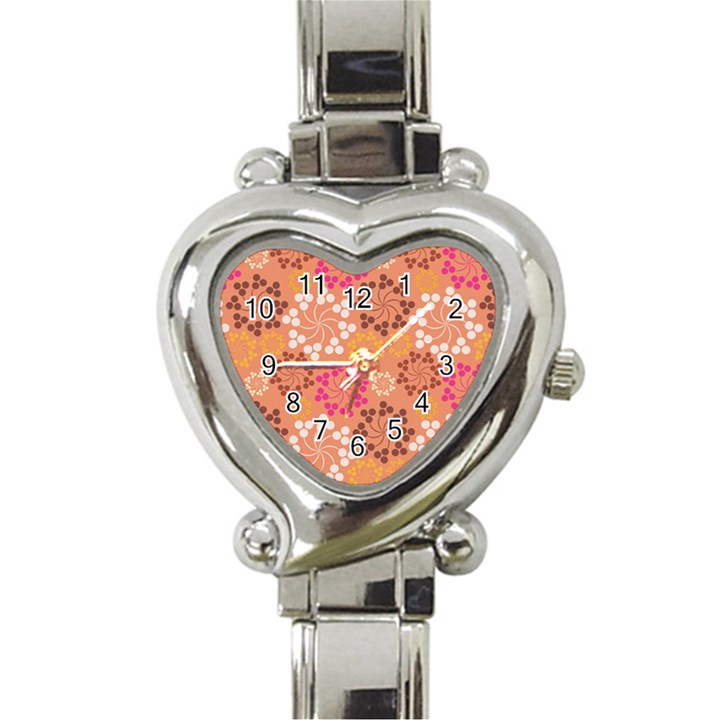 Abstract Seamless Pattern Graphic Pattern Heart Italian Charm Watch