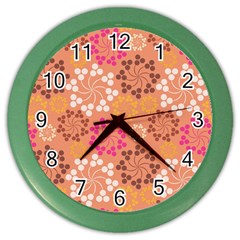 Abstract Seamless Pattern Graphic Pattern Color Wall Clock by Vaneshart