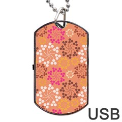 Abstract Seamless Pattern Graphic Pattern Dog Tag Usb Flash (two Sides) by Vaneshart