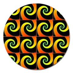 Spiral Seamless Pattern Magnet 5  (Round)