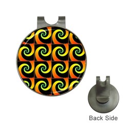 Spiral Seamless Pattern Hat Clips with Golf Markers