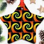 Spiral Seamless Pattern Star Ornament (Two Sides) Front