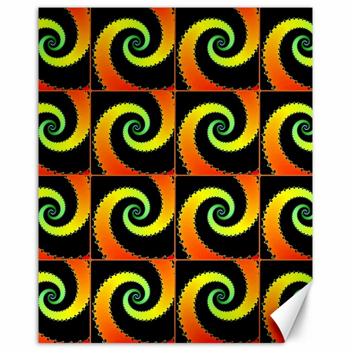 Spiral Seamless Pattern Canvas 16  x 20 