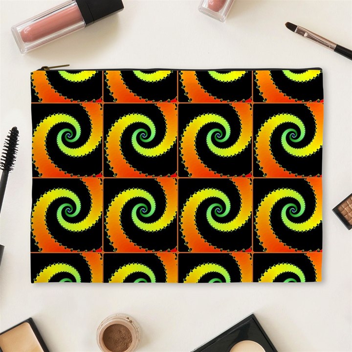 Spiral Seamless Pattern Cosmetic Bag (XL)