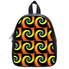 Spiral Seamless Pattern School Bag (small) by Vaneshart