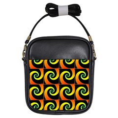 Spiral Seamless Pattern Girls Sling Bag