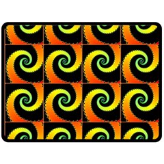 Spiral Seamless Pattern Fleece Blanket (Large) 