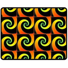 Spiral Seamless Pattern Fleece Blanket (Medium) 