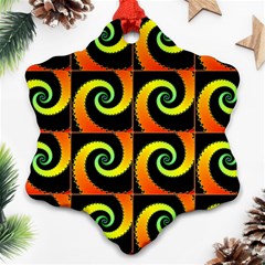 Spiral Seamless Pattern Ornament (Snowflake)