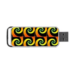 Spiral Seamless Pattern Portable USB Flash (One Side)