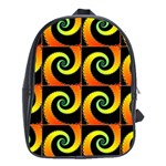 Spiral Seamless Pattern School Bag (XL) Front