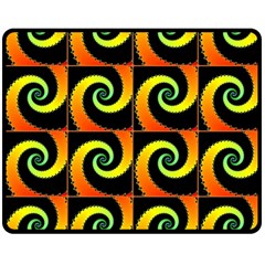 Spiral Seamless Pattern Double Sided Fleece Blanket (Medium) 