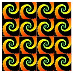 Spiral Seamless Pattern Wooden Puzzle Square