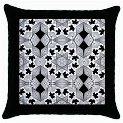 Seamless Pattern With Maple Leaves Throw Pillow Case (black) by Vaneshart