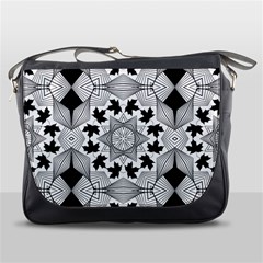 Seamless Pattern With Maple Leaves Messenger Bag by Vaneshart